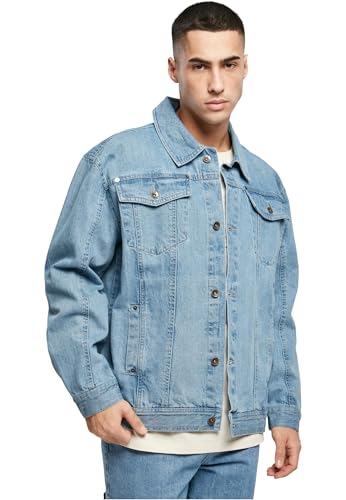 Southpole Herren Script Denim Jacket mid Blue, L von Southpole
