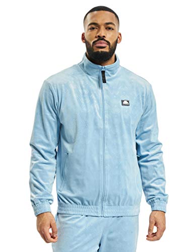 Southpole Herren Southpole AOP Velour Jacket, babyblue, L von Southpole