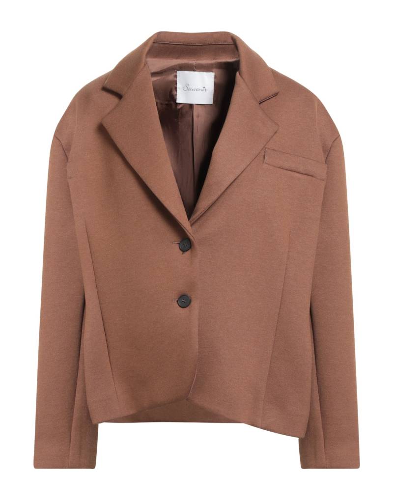 SOUVENIR Blazer Damen Braun von SOUVENIR