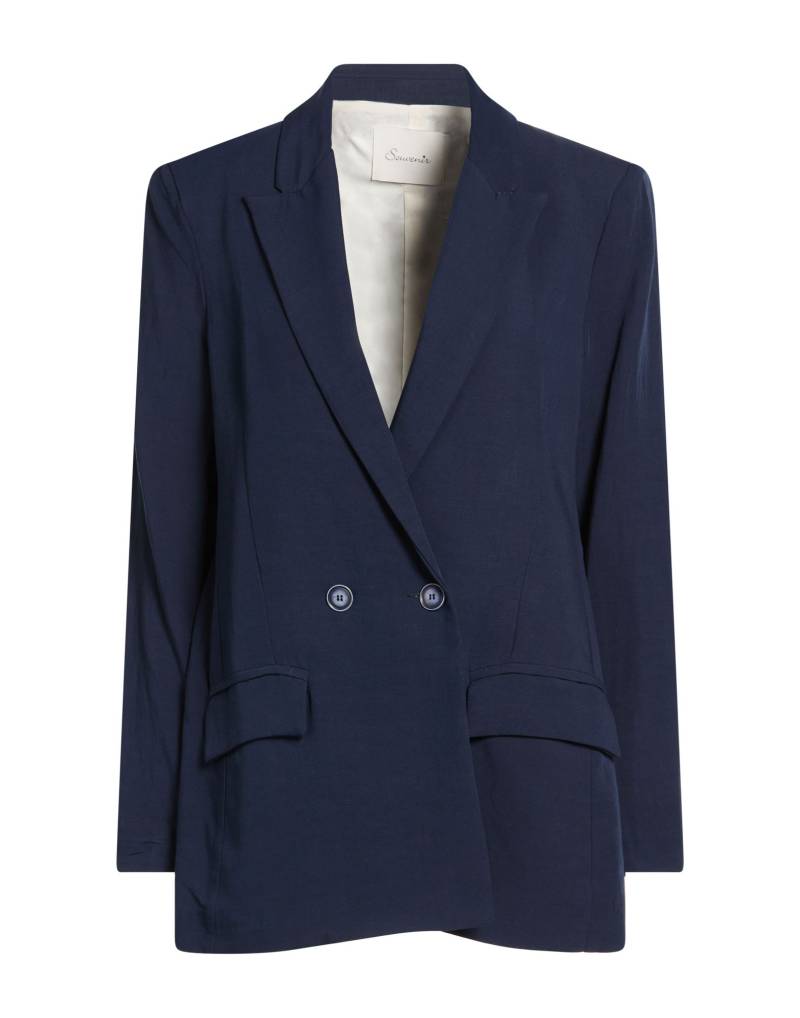 SOUVENIR Blazer Damen Marineblau von SOUVENIR