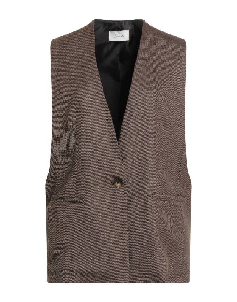 SOUVENIR Couture-weste Damen Braun von SOUVENIR