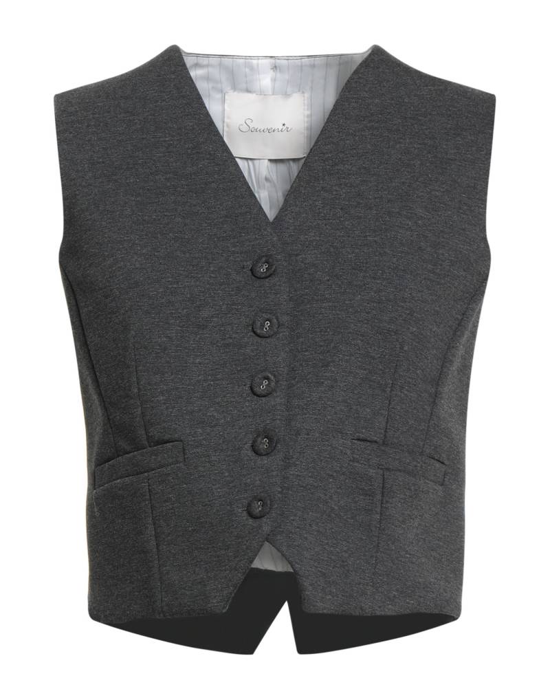 SOUVENIR Couture-weste Damen Braungrau von SOUVENIR