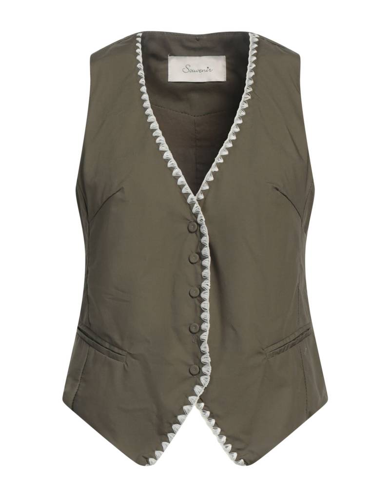 SOUVENIR Couture-weste Damen Militärgrün von SOUVENIR
