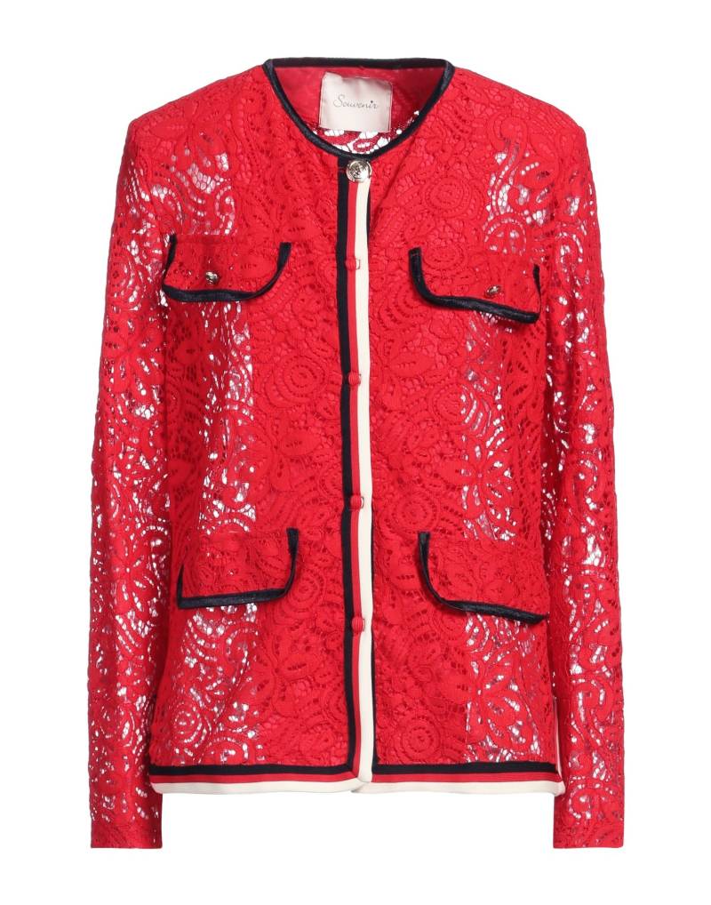 SOUVENIR Jacke & Anorak Damen Rot von SOUVENIR