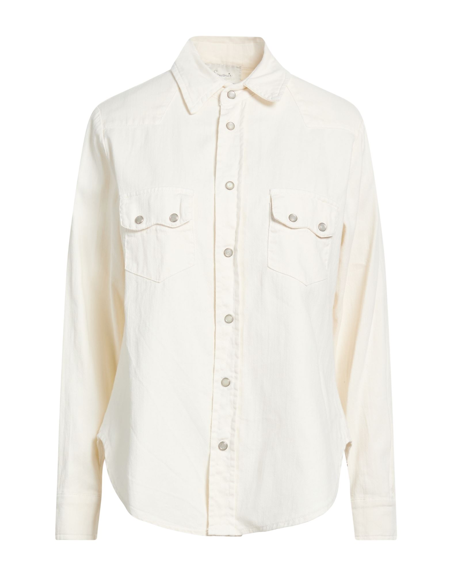 SOUVENIR Jeanshemd Damen Elfenbein von SOUVENIR