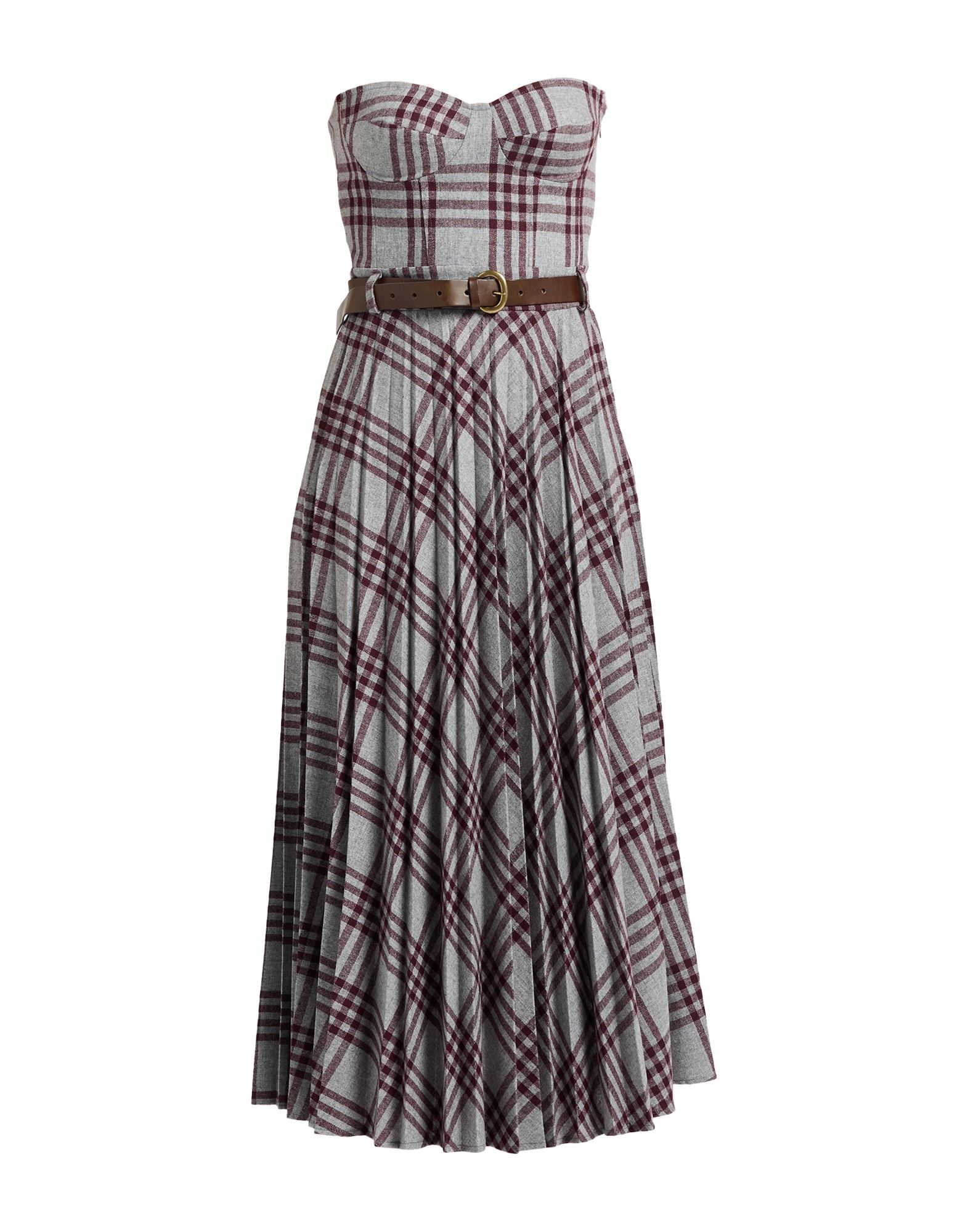 SOUVENIR Midi-kleid Damen Hellgrau SOUVENIR Midi-kleid Damen Hellgrau von SOUVENIR