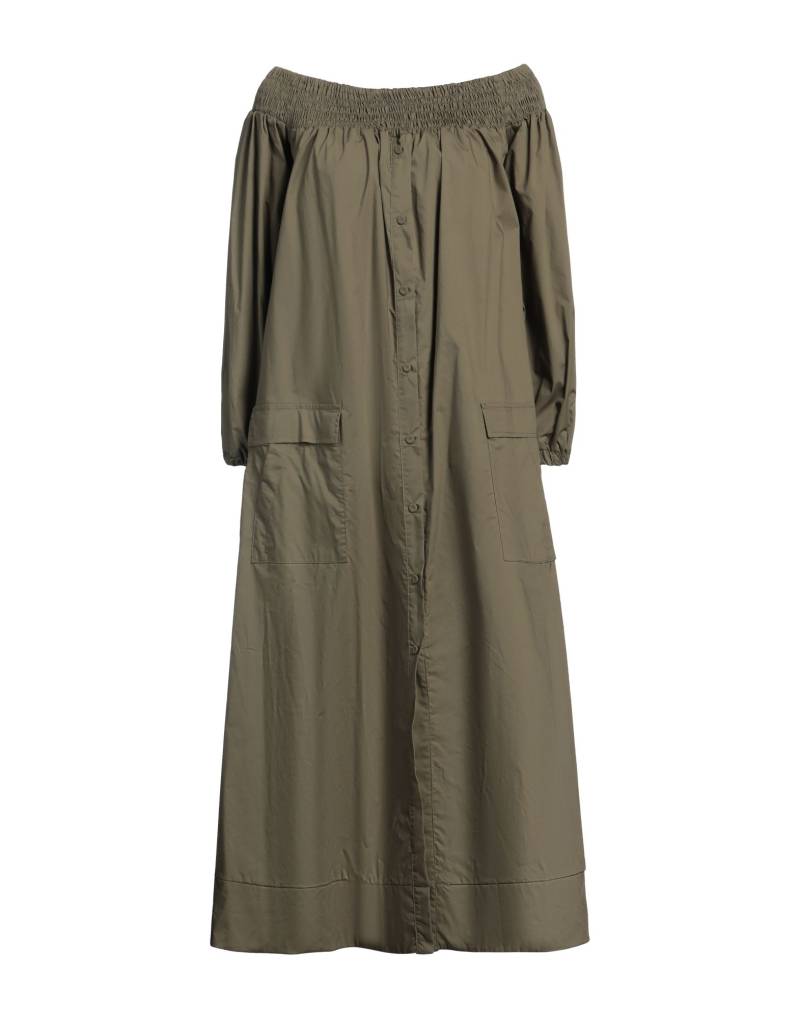 SOUVENIR Midi-kleid Damen Militärgrün von SOUVENIR