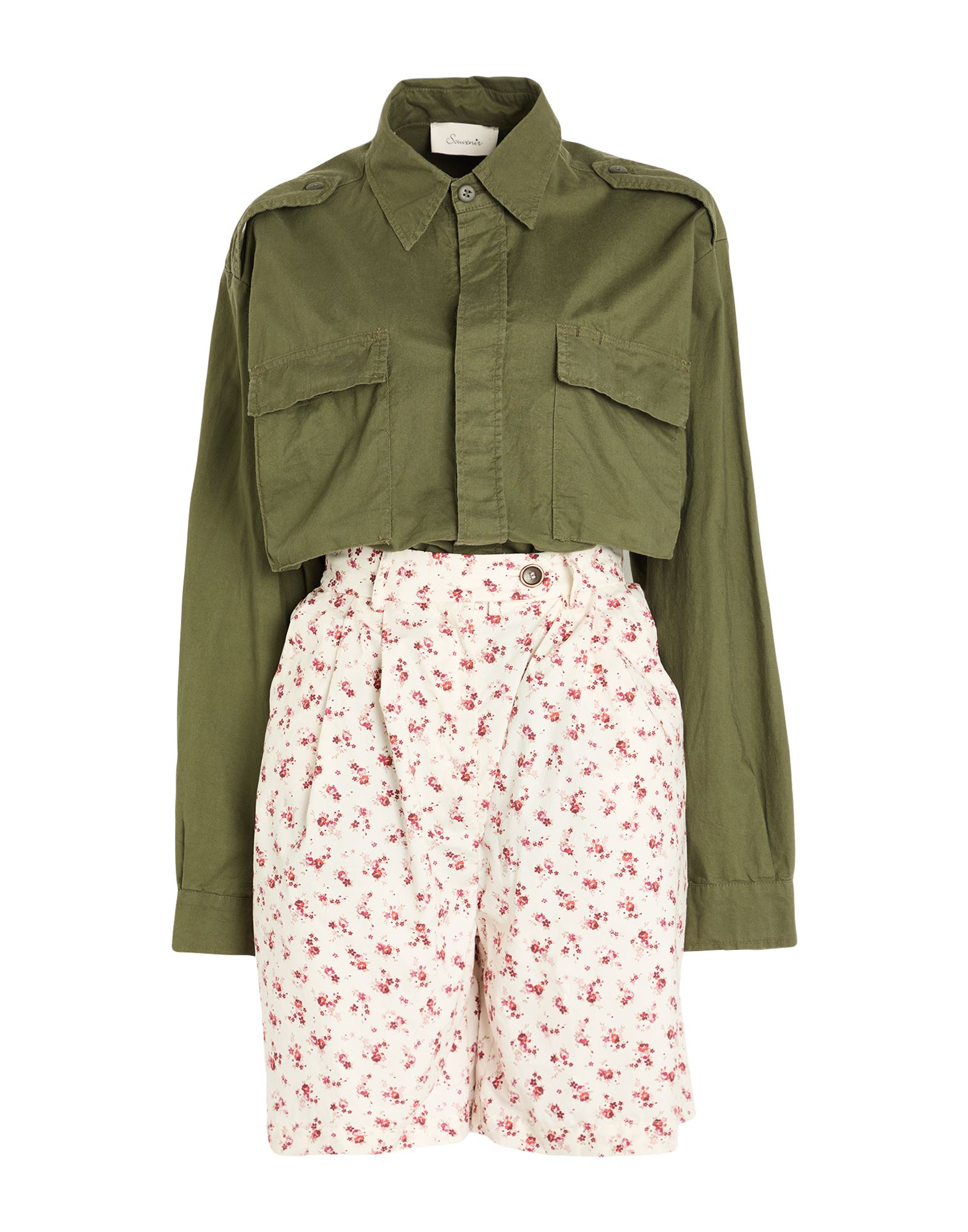 SOUVENIR Playsuit Damen Militärgrün von SOUVENIR