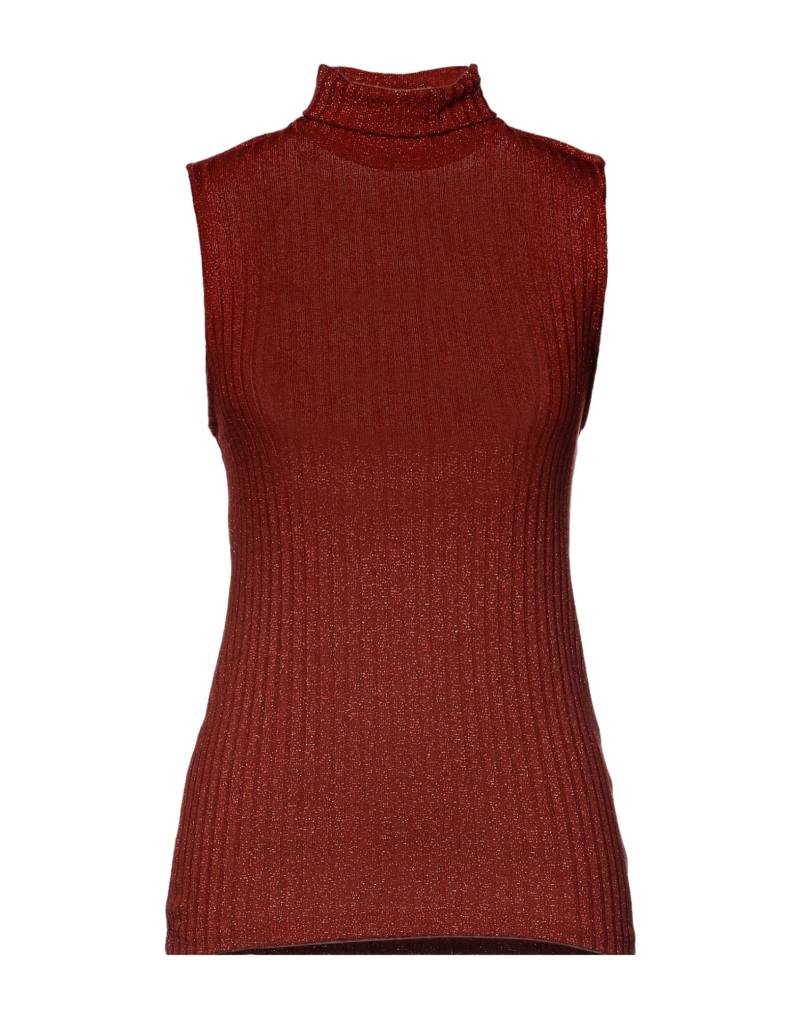 SOUVENIR Rollkragenpullover Damen Rostrot von SOUVENIR
