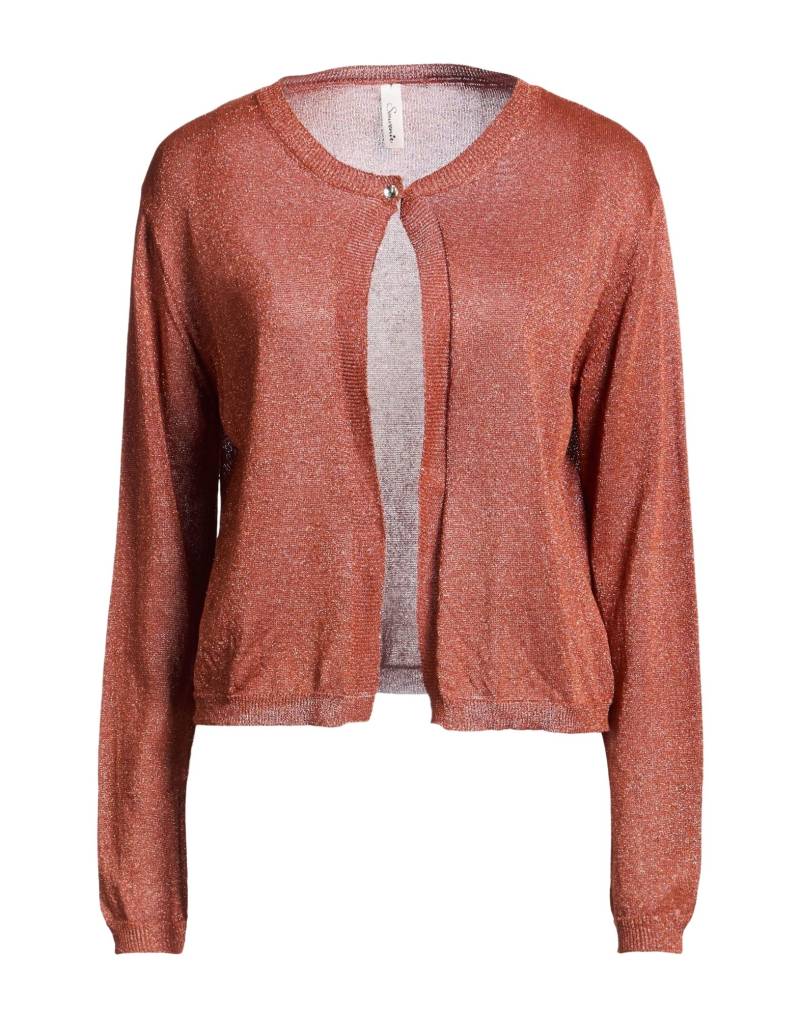 SOUVENIR Strickjacke Damen Rostrot von SOUVENIR