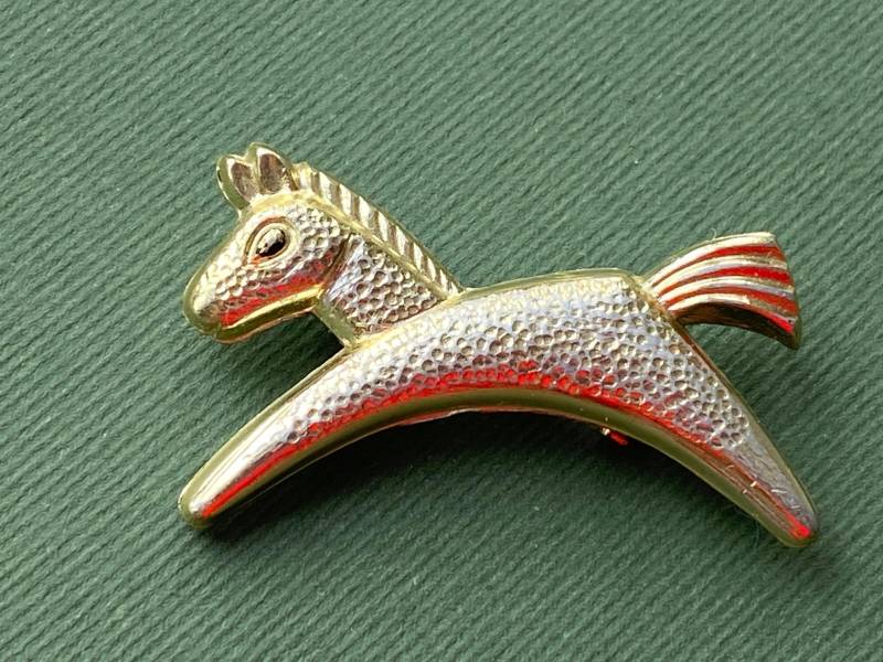 Seltene Pferde Brosche. Vintage Sammler Brosche, Udssr А9 von SOVOK