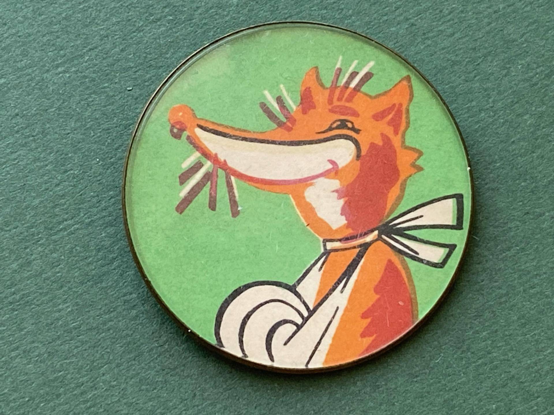 Fuchs Anstecker. Vintage Sammeltier Abzeichen, Pin, Russland, Sowjetunion, Made in Ussr, 1980Er Jahre А8 von SOVOK