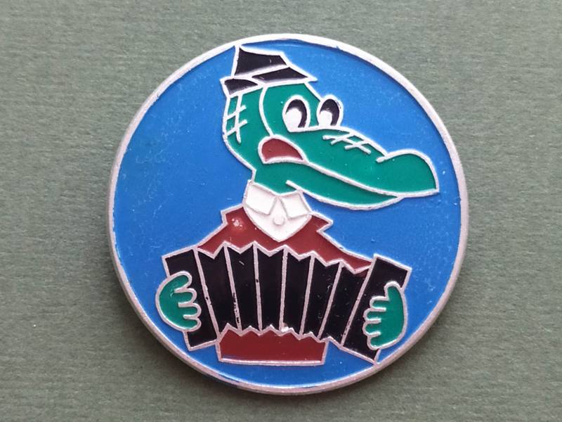 Krokodil Gena Pin. Comicfigur. Kinder-Anstecker. Vintage Kinder-Sowjet-Pin-Abzeichen, Made in Udssr, 1980Er Jahre von SOVOK