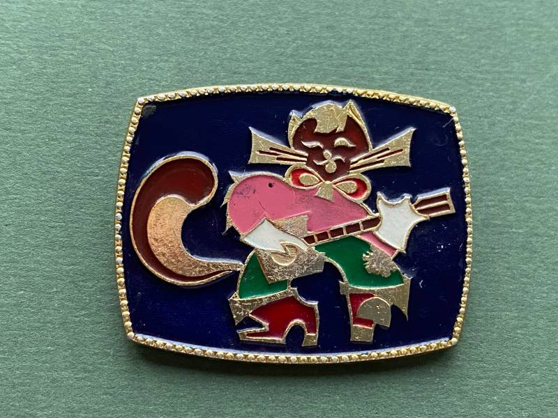 Katze Musiker, Mit Gitarre Pin. Vintage Sammler Abzeichen. Hergestellt in Der Udssr von SOVOK