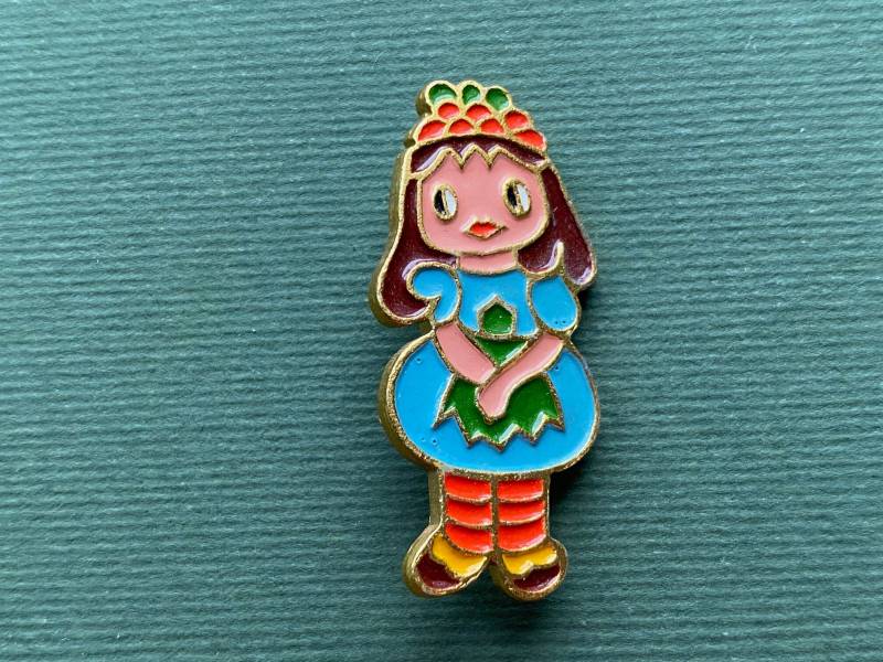 Rare Däumelinchen Pin. Vintage Kinder Abzeichen. Hergestellt in Der Udssr А6 von SOVOK