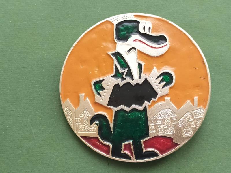 Rare Krokodil Gena Pin. Comicfigur. Kinder-Anstecker. Vintage Kinder Abzeichen von SOVOK