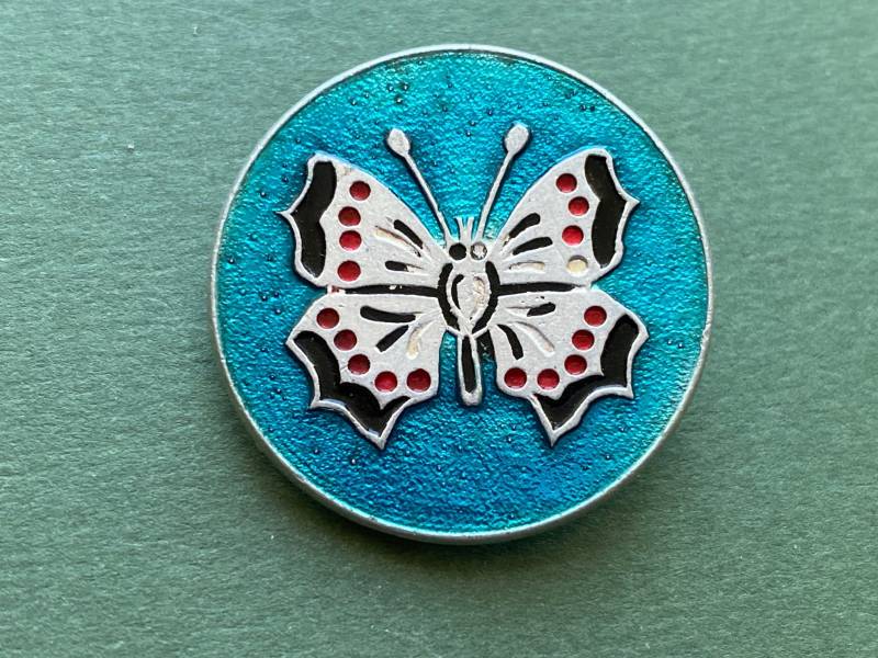 Schmetterling Pin. Vintage Sammelbares Kinder-Sowjet-Pin-Abzeichen, Made in Udssr, 1980Er Jahre А3 von SOVOK