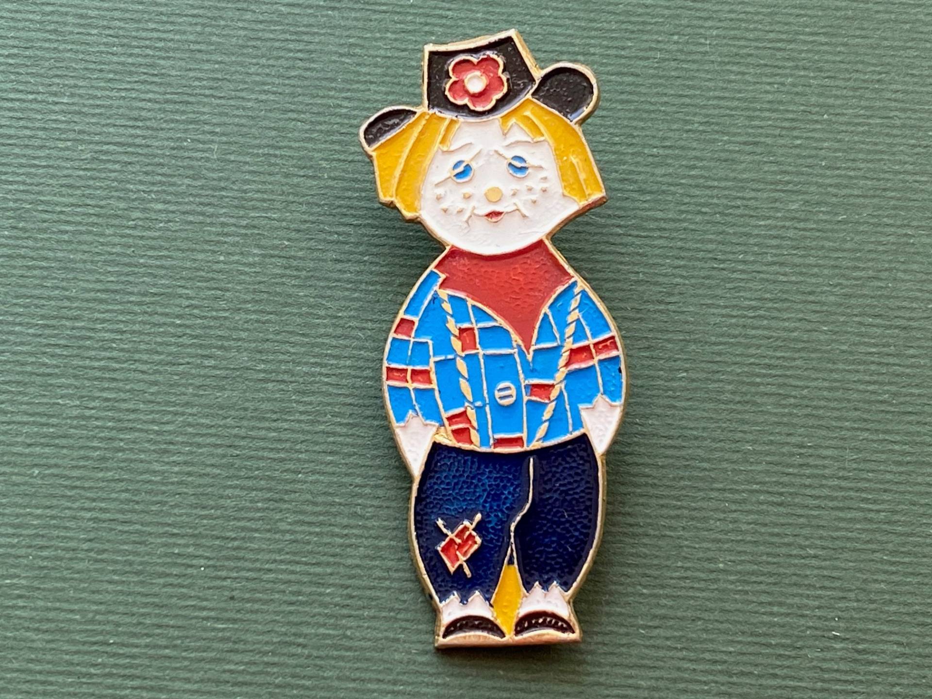 Seltener Clown Pin. Vintage Sammler Abzeichen, Sowjetunion, Made in Ussr, A8 von SOVOK