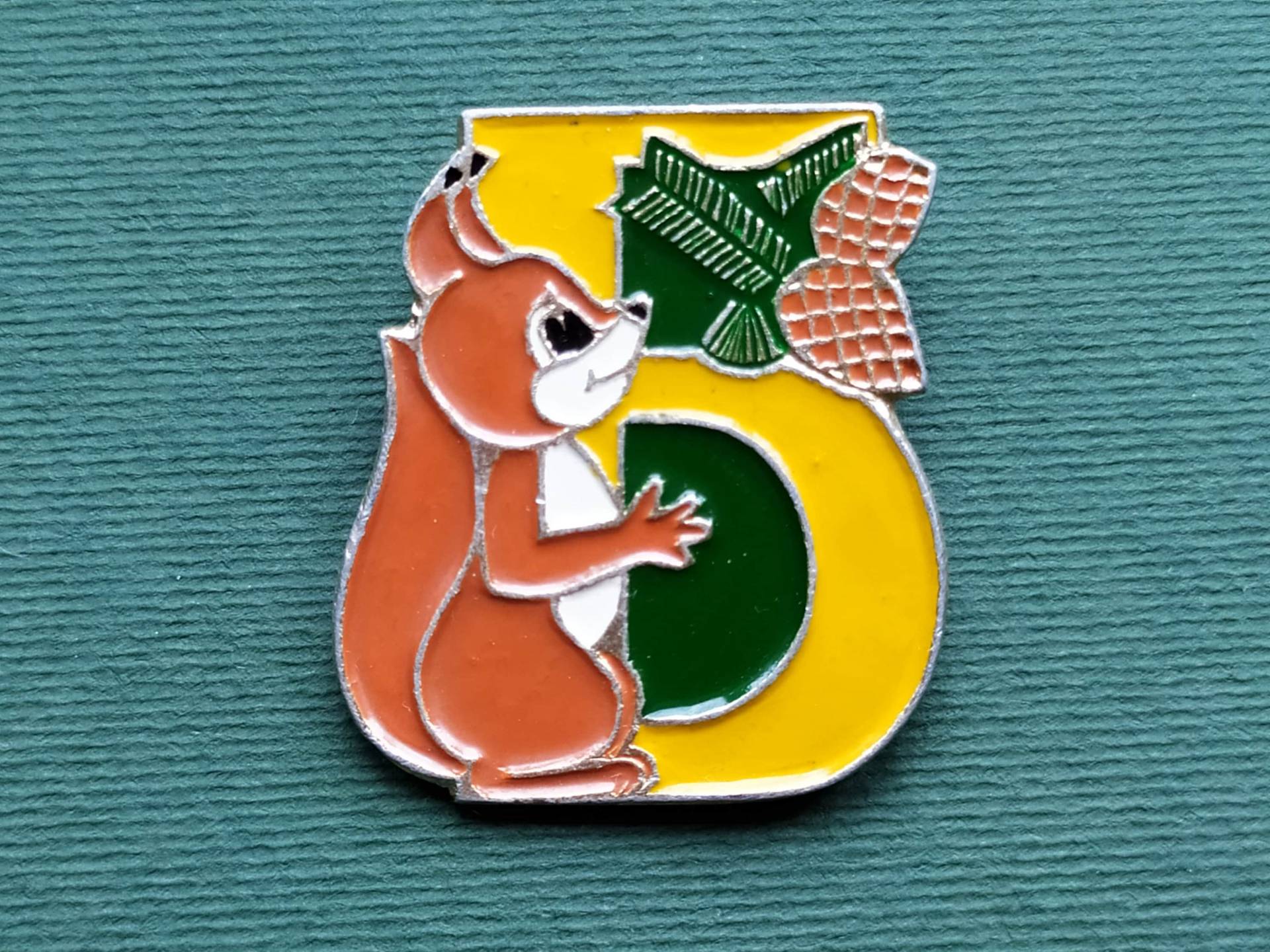 Vintage Eichhörnchen Pin, Abzeichen, Udssr 1980Er Jahre von SOVOK