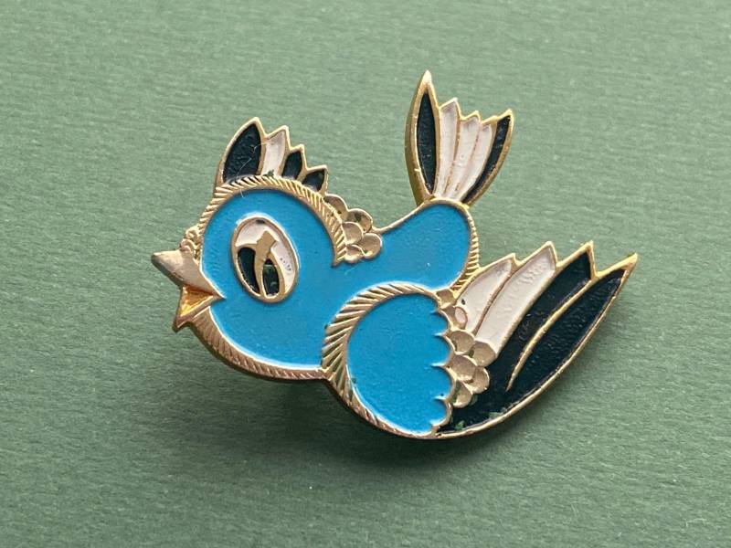 Vogel Pin. Vintage Sammler Abzeichen. Hergestellt in Der Udssr, 1980Er Jahre von SOVOK