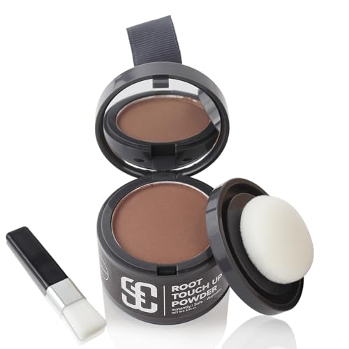 Ansatzpuder, Haar-Concealer Haarverdichtung für Frauen und Männer, Haaransatz Ausbessern & Kaschiert Sofort Haarausfall,Touch Up Haarpulver für dünnes Haar für Frauen (Auburn, 4g) von SOVONCARE