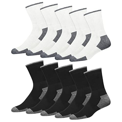 SOXCO 10 Paar Sportsocken Herren Socken mit Kissen (EU 47-50, Mehrfarbig) von SOXCO