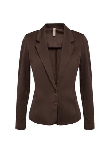SOYACONCEPT Damen Blazer SC-Daniela, Revers, Bequeme Passform, Hot Fudge, XL von SOYACONCEPT