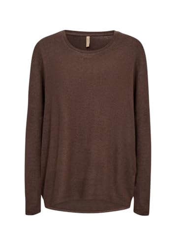 SOYACONCEPT Damen Langarmshirt SC-Biara, Rundhalsausschnitt, Hot Fudge, M von SOYACONCEPT
