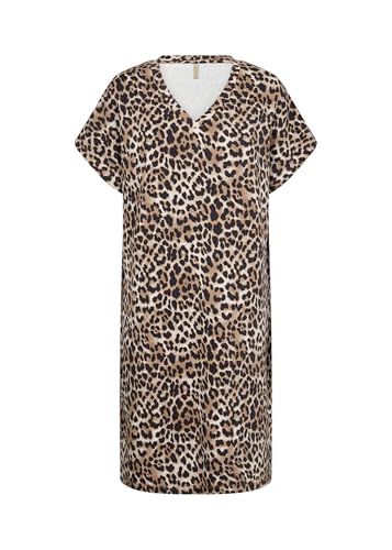 SOYACONCEPT Damen Leo Kleid SC-OPHIA 11, 8008C Sand Combi, Größe L von SOYACONCEPT