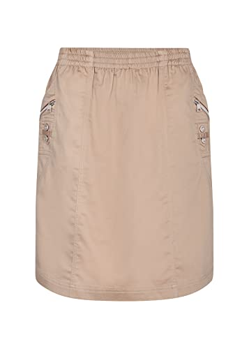 SOYACONCEPT Damen SC-Akila 5 high Waist Skirt Rock, Stuck, Braun, S von SOYACONCEPT