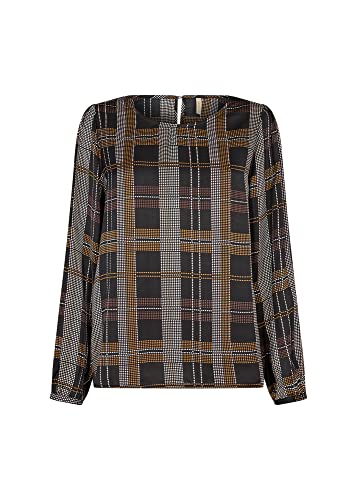 SOYACONCEPT Damen SC-GERD 1 Bluse, 8525 Spice Brown Combi, X-Large von SOYACONCEPT