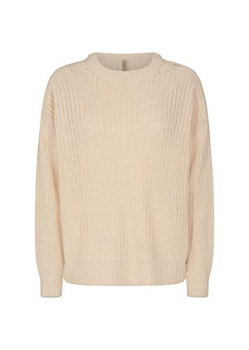 Soya Concept Damen Sc-remone 16 Rundhals-Strickpullover Sweater, cremefarben, XS von SOYACONCEPT