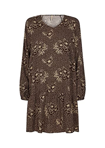 SOYACONCEPT Damen Sc-gillian Dress, 8910 Coffee Bean Combi, M EU von SOYACONCEPT