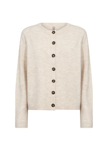 SOYACONCEPT Damen Strickjacke SC-Orlean, Cardigan, Langarm, Rundhals, Cream, M von SOYACONCEPT