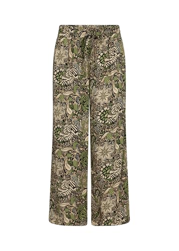 SOYACONCEPT Damen leichte 3/4 Hose SC-ROSINE 3-C mit Print (calliste Green Combi) Größe XL von SOYACONCEPT