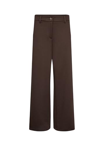 SOYACONCEPT Damen Hose SC-Daniela, Einfarbig, Stoffhose, Wide Leg, Hot Fudge, 38 von SOYACONCEPT