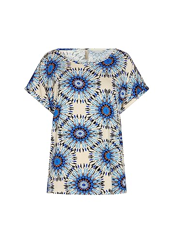 SOYACONCEPT SC-MARICA AOP 249 T-Shirt I T-Shirt Damen In Blau I Herbst Damen T-Shirt Größe Small von SOYACONCEPT