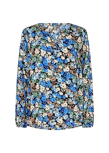 Soyaconcept Women's SC-Joleen 3 Damen Shirt, Hellblau Kombi, X-Small von SOYACONCEPT