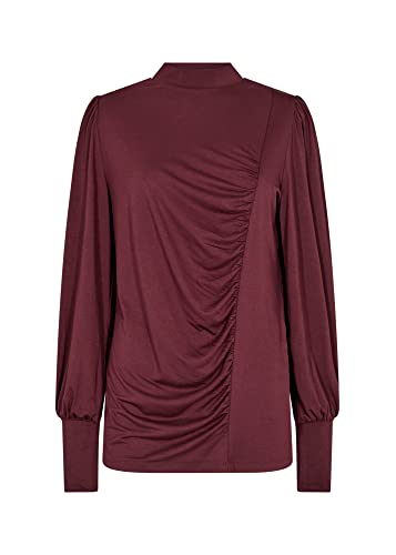 SOYACONCEPT Women's SC-MARICA 214 Damen Bluse Shirt, 5520 Wine red, X-Small von SOYACONCEPT