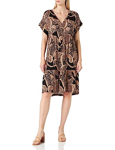 Soyaconcept Women's SC-MARICA AOP 243 Damen Kleid, Schwarz, X-Small von SOYACONCEPT