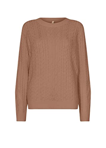 Soya Concept Damen Soyaconcept SC-BLISSA 24 Pullover, 8676 Stucco Brown, Small von SOYACONCEPT