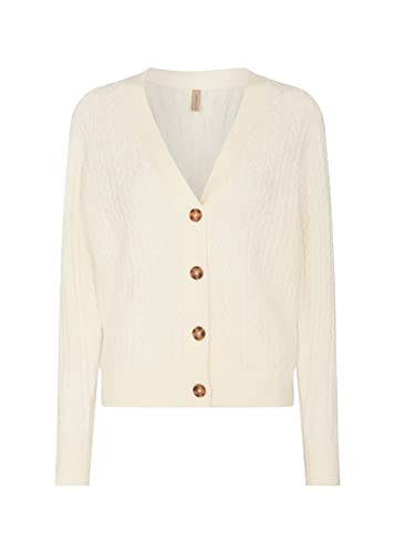 Soyaconcept Damen SC-BLISSA 25 Strickjacke Cardigan Sweater, 1100 Offwhite, S von SOYACONCEPT