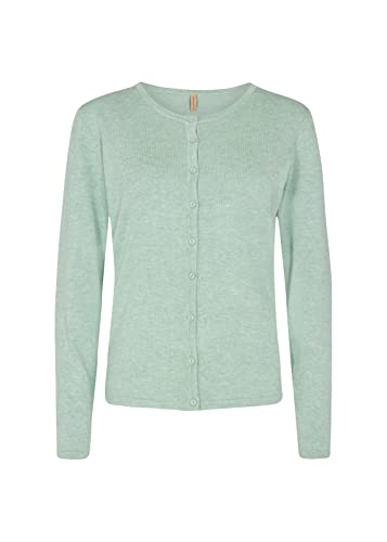 Soya Concept Damen Soyaconcept SC-Dollie 446 Strickjacke Wollpullover, 96404 Green Haze Melange, M von SOYACONCEPT