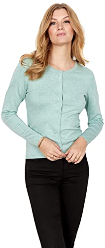 SOYACONCEPT Womens SC-Dollie 446 Basic Button Knit Cardigan Strickjacke, Green Haze Melange, XS von SOYACONCEPT