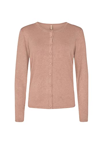 Soya Concept Damen Soyaconcept SC-Dollie 446 Strickjacke Wollpullover, 98676 Stucco Brown Melange, S von SOYACONCEPT