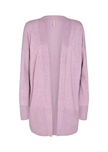 SOYACONCEPT Damen Sc-Dollie 523 Lange offener Vorderseite Strickjacke, Violet Mist Melange, S von SOYACONCEPT