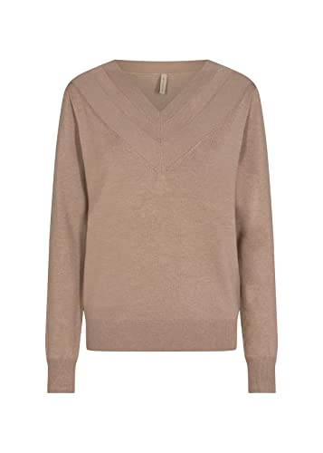 Soya Concept Damen Soyaconcept SC-Dollie 706 Pullover, 98676 Stucco Brown Melange, Medium von SOYACONCEPT