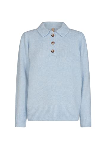 Soya Concept Damen Soyaconcept SC-Lamar 18 Pullover, 96160 Cashmere Blue Melange, Large von SOYACONCEPT