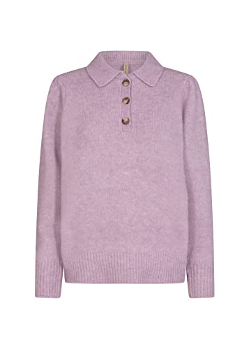 SOYACONCEPT Womens SC-Lamar 18 Collar Knit Pulllover Pullover, Violet Mist Melange, L von SOYACONCEPT