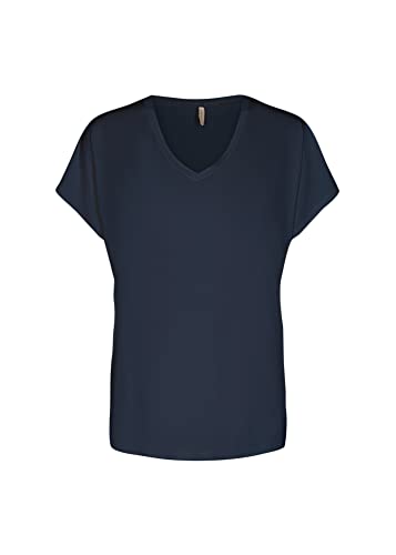 SOYACONCEPT Womens SC-Marica 32 Basic v-Neck T-Shirt, Navy, Medium von SOYACONCEPT